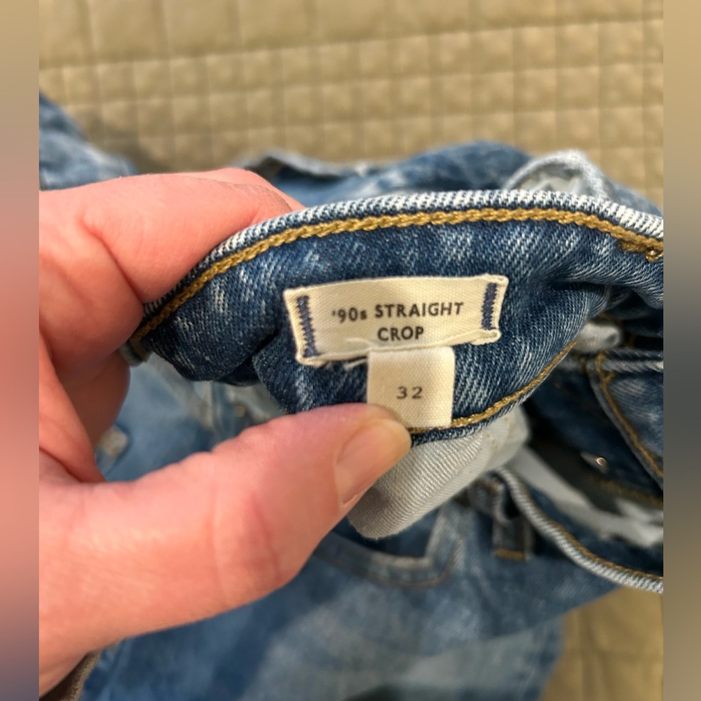 Madewell The '90s Straight Crop Jean in Concho Wash - Picture 6 of 6